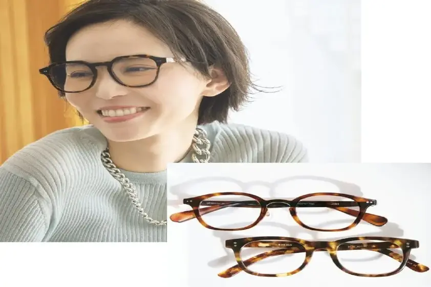 【40代の老眼鏡】顔タイプを診断してメガネを楽しもう!流行の「金ぶち」はキュート&「べっ甲」はフレッシュ イメージ