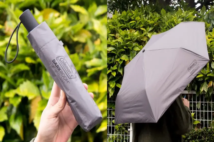ローソン×コールマンの「晴雨兼用折りたたみ傘」。3,000円で買えてこの機能は大満足 イメージ