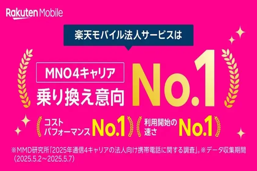 楽天モバイル、どうやら法人市場でブイブイ言わせているらしい イメージ